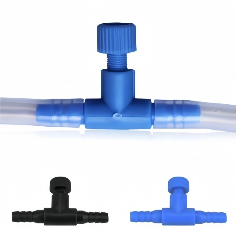 Fish Pond Aerator - Aquarium-Luftregelventil, Einstellbarer Luftstrom-Durchflussregler für Fischbecken, 4mm