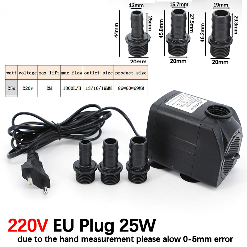 AC 220V 16W 25W Tauchpumpe für – Fish Pond Aerator Bewertung und Preis